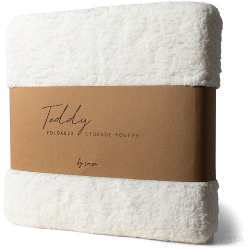 SENZA Opvouwbare Teddy Poef Wit