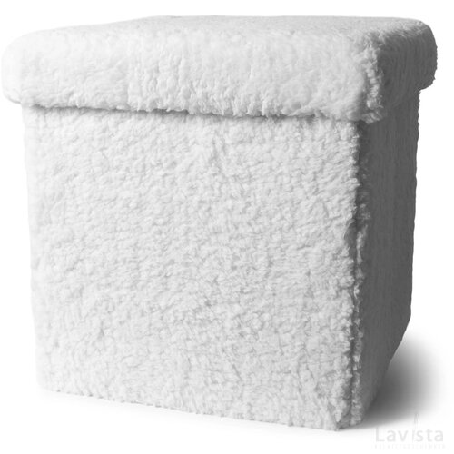 SENZA Opvouwbare Teddy Poef Wit