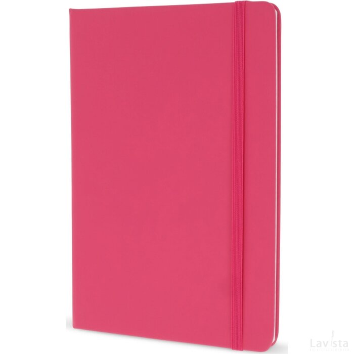 A5-notitieboek van PU met FSC-pagina&#39;s roze