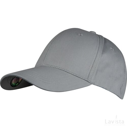 ChrisMa baseballcap van gerecycled katoen zilvergrijs