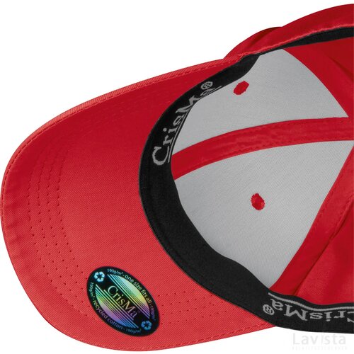 ChrisMa baseballcap van gerecycled katoen rood