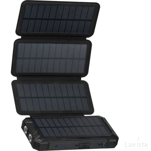 Solar powerbank 20.000 mAh zwart