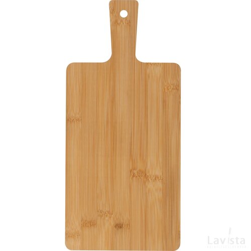 Snijplank van bamboe met inleg van leisteen beige