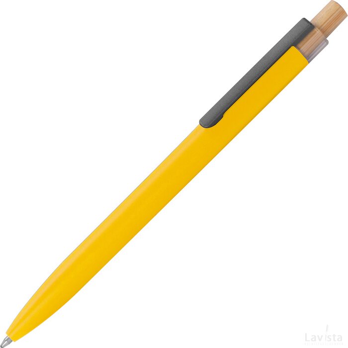 Pen van gerecycled aluminium geel