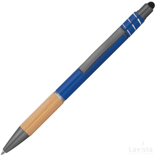 Anti-stress pen van aluminium blauw