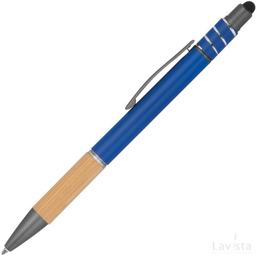 Anti-stress pen van aluminium blauw