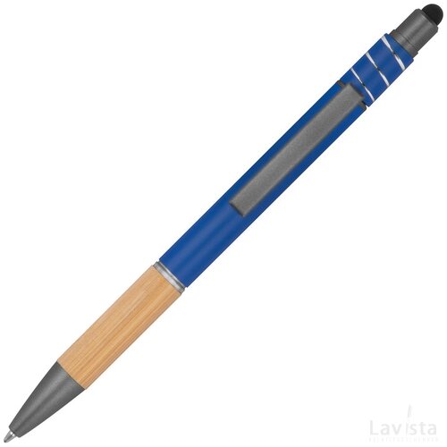 Anti-stress pen van aluminium blauw