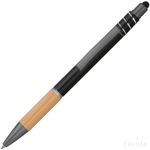 Anti-stress pen van aluminium zwart