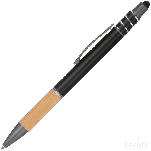 Anti-stress pen van aluminium zwart
