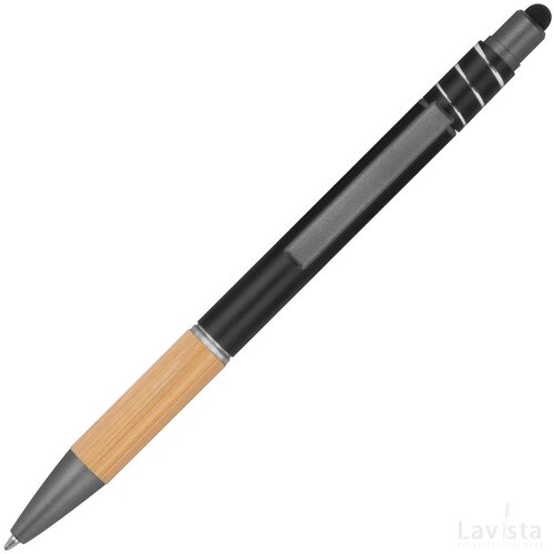 Anti-stress pen van aluminium zwart
