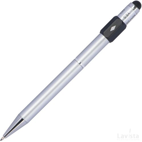 Balpen met keuze-fidget zilvergrijs