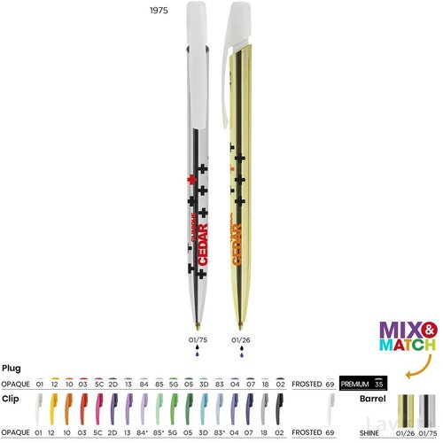 BIC® Media Clic Shine balpen goud