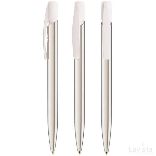 BIC® Media Clic Shine balpen zilver