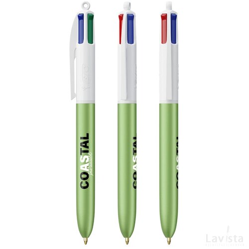 BIC® 4 Colours Glacé wit/groen