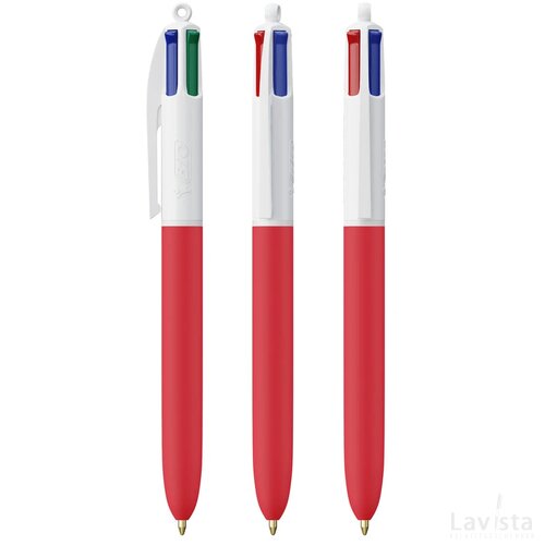 BIC® 4 Colours Soft wit/rood