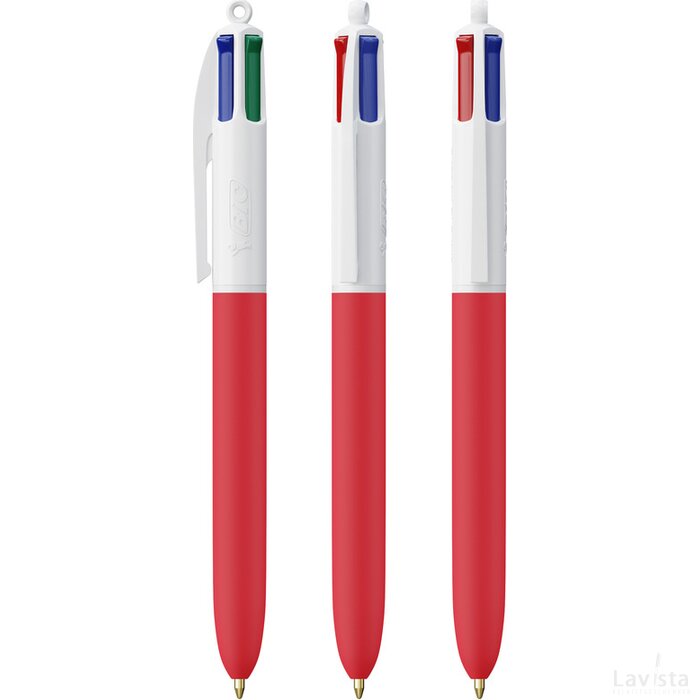 BIC® 4 Colours Soft wit/rood