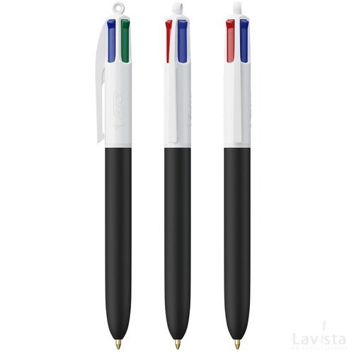BIC® 4 Colours Soft wit/zwart