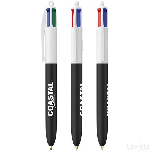 BIC® 4 Colours Soft wit/zwart