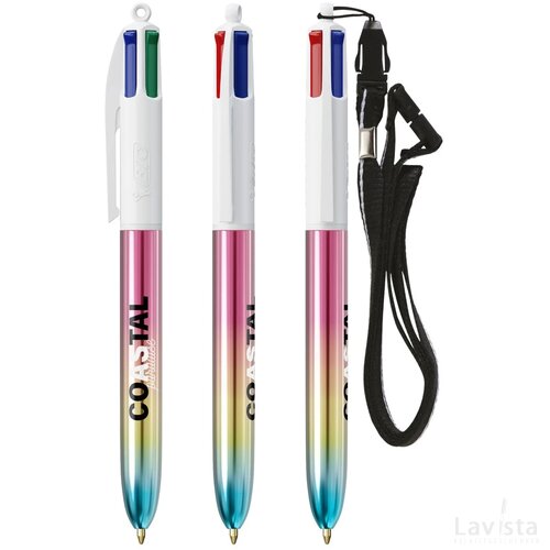 BIC® 4 Colours® Gradient + Lanyard