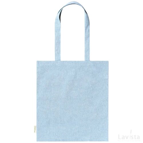 Rassel Katoenen Boodschappentas Licht Blauw