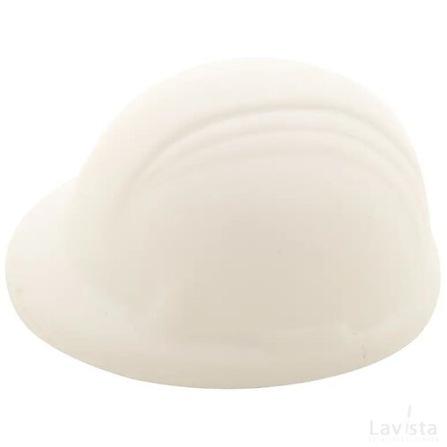 Stressbal helm Wit