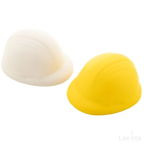 Stressbal helm Wit