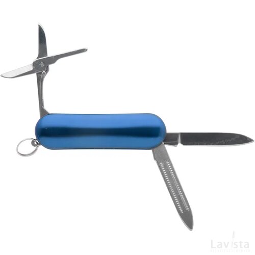 Klein zakmes met 3 functies Blauw
