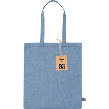 Lazar Fairtrade Boodschappentas Blauw