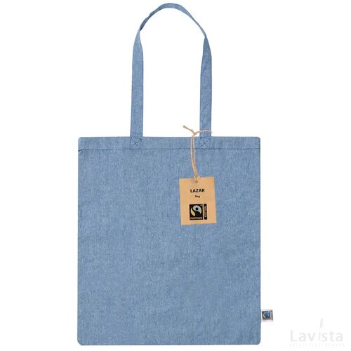 Lazar Fairtrade Boodschappentas Blauw