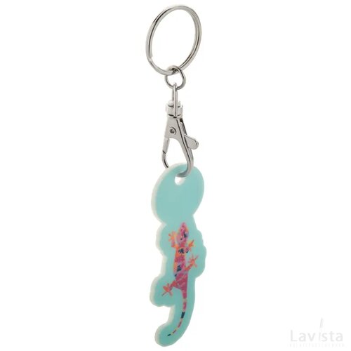 Coloshop Creative Winkelwagenmuntje Sleutelhanger Wit