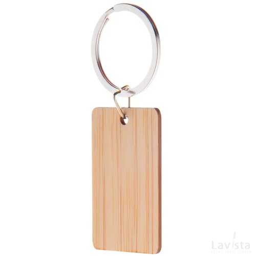 Bookey Sleutelhanger, Rechthoek Natuurlijk