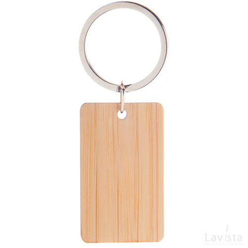 Bookey Sleutelhanger, Rechthoek Natuurlijk