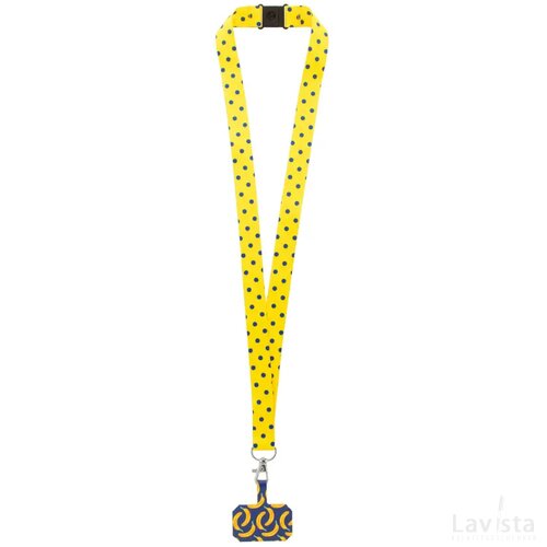 Subyard Mobile Safe Custom Made Lanyard Met Mobiele Telefoonhouder En Rpet-Sleutelkoord Wit