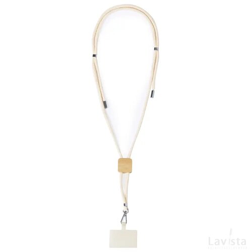 Reuter Lanyard Met Mobiele Houder, Cirkel Natuurlijk