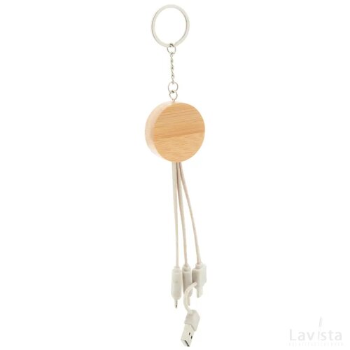 Mugory Sleutelhanger Met Usb-Oplaadkabel Natuurlijk