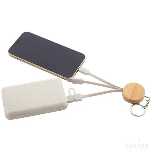 Mugory Sleutelhanger Met Usb-Oplaadkabel Natuurlijk