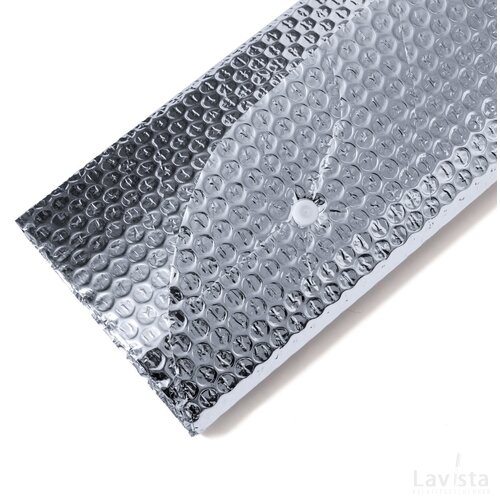 Auto-zonnescherm van aluminium bubbelfolie Zilver
