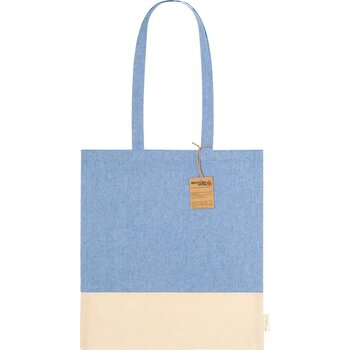 Skadi Katoenen Shopper Blauw