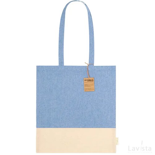 Skadi Katoenen Shopper Blauw