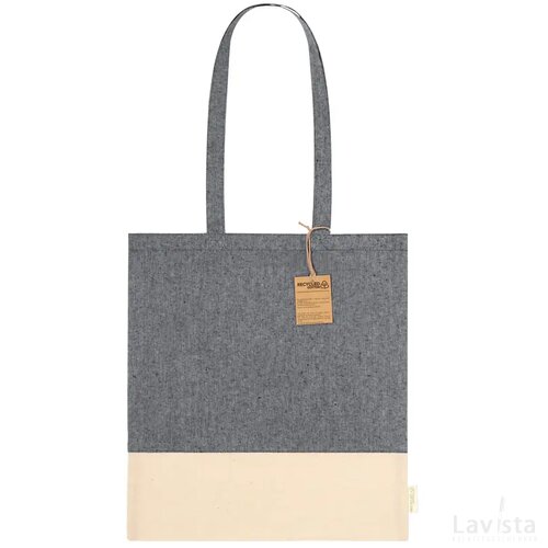 Skadi Katoenen Shopper Zwart