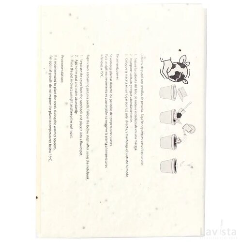 Albot Zaadpapier Zelfklevend Notitieblok Wit