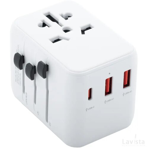 Jetsetter Plus Reis Adapter Wit