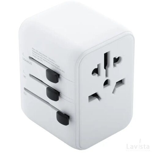 Jetsetter Plus Reis Adapter Wit