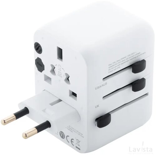 Jetsetter Plus Reis Adapter Wit