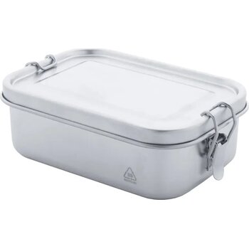Broodtrommel van gerecycled RVS (750 ml) Zilver