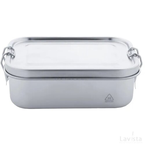 Broodtrommel van gerecycled RVS (750 ml) Zilver
