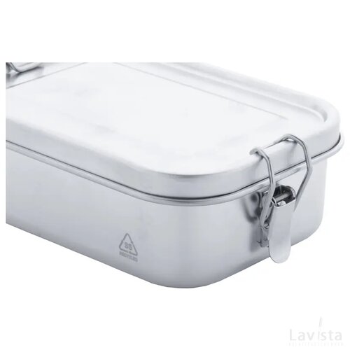 Broodtrommel van gerecycled RVS (750 ml) Zilver