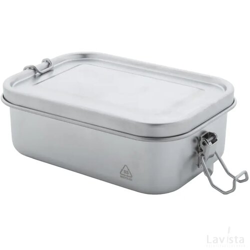 Broodtrommel van gerecycled RVS (750 ml) Zilver
