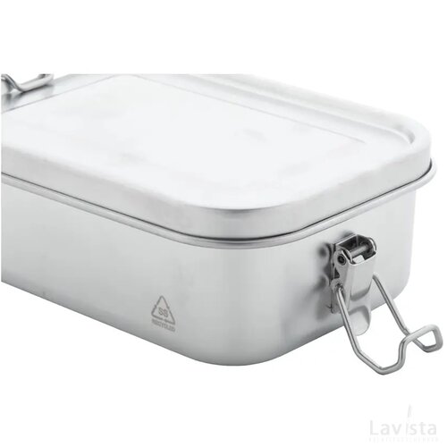 Broodtrommel van gerecycled RVS (750 ml) Zilver