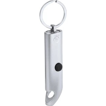 Flesopener met zaklampje Zilver